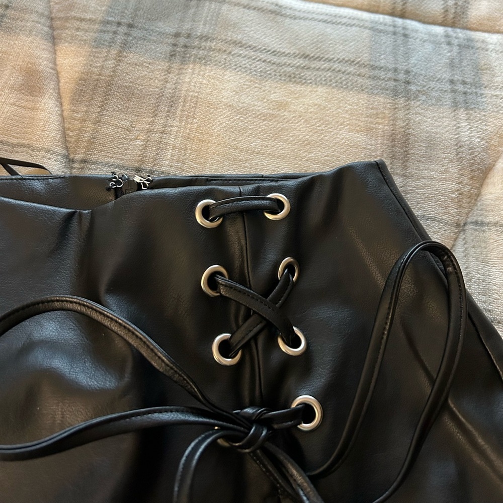 NWOT Altar’d State Black Mini Skirt Skort - Picture 6 of 6